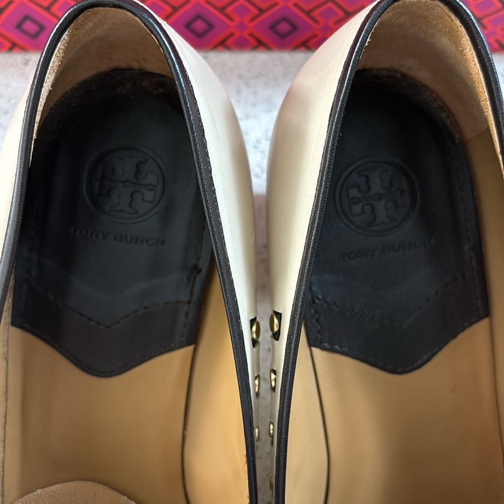 Tory Burch Loafers Dulce de Leche/dark Mahogany Size 10 - Picture 6 of 9